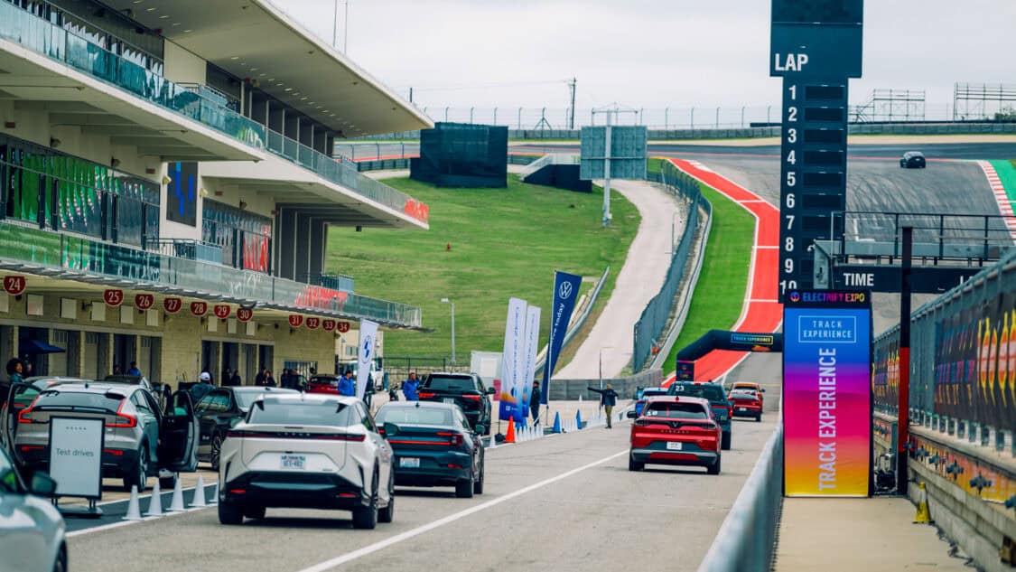 Austin Energy Brings the EV Track Experience to Electrify Expo at COTA - F1 starting grid