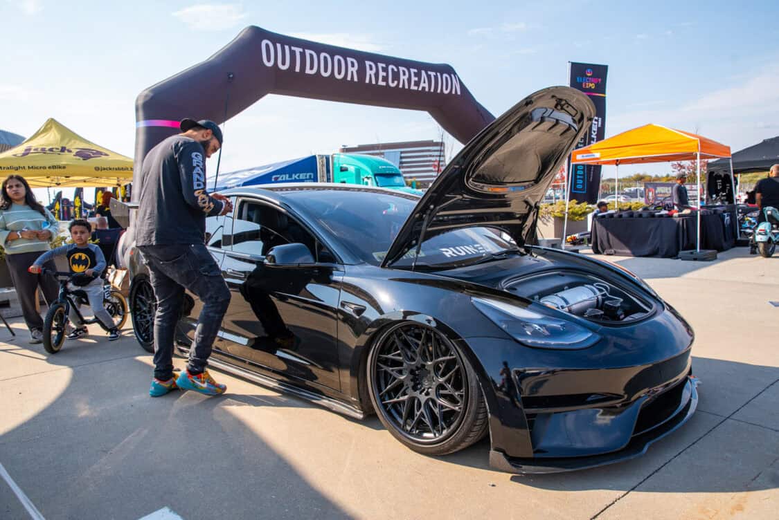 RUINED custom Tesla Model 3 at Electrify Showoff NY