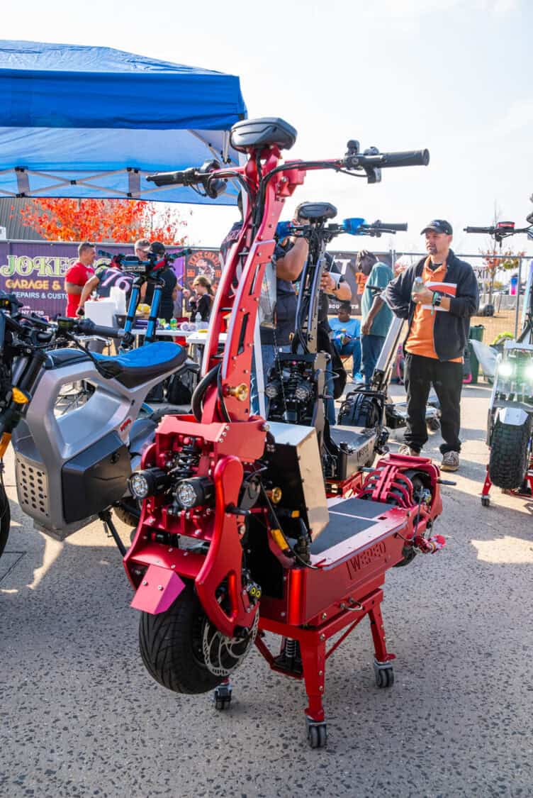 Custom e-bike at Jokers Garage and Lounge at Electrify Showoff NY