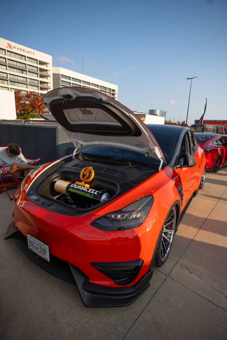 Bagged Tesla Model 3 at Electrify Showoff NY