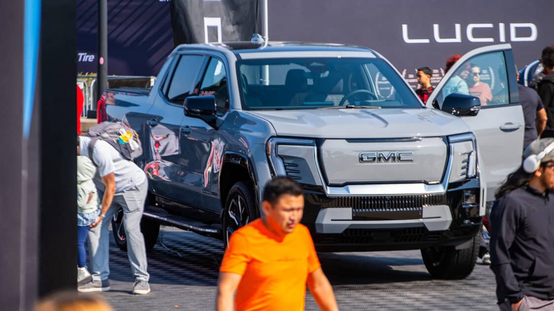 GMC Hummer EV electric pickup truck at Electrify Expo NY