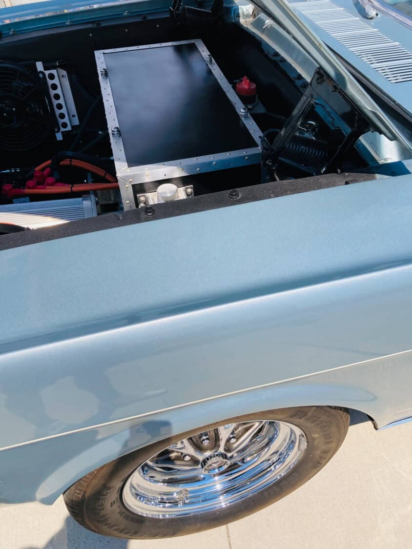 John Wilson's Fuel2Electric 1966 Ford Mustang Coupe at Electrify Showoff in Denver