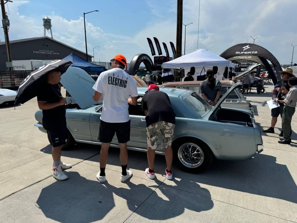 John Wilson's Fuel2Electric 1966 Ford Mustang Coupe at Electrify Showoff in Denver