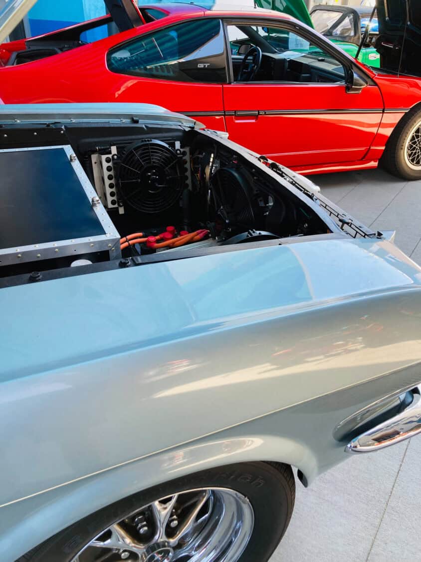 John Wilson's Fuel2Electric 1966 Ford Mustang Coupe at Electrify Showoff in Denver