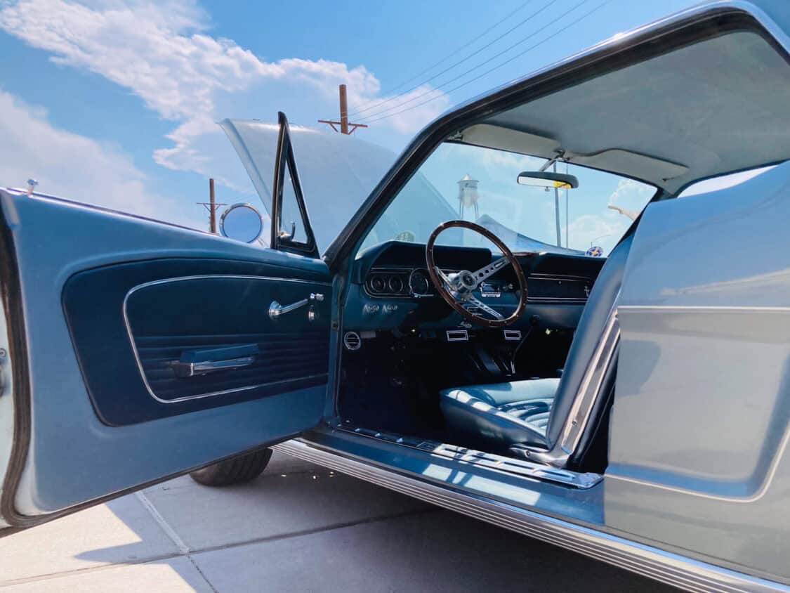 John Wilson's Fuel2Electric 1966 Ford Mustang Coupe at Electrify Showoff in Denver