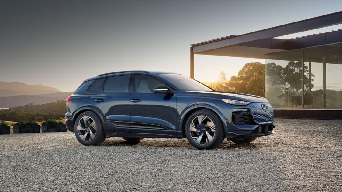 2025 Audi Q6 e-tron electric vehicles SUV front profile