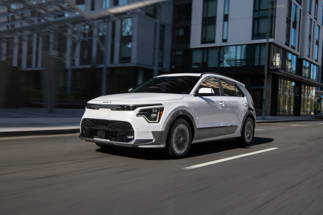 2025 Kia Niro EV front rolling shot