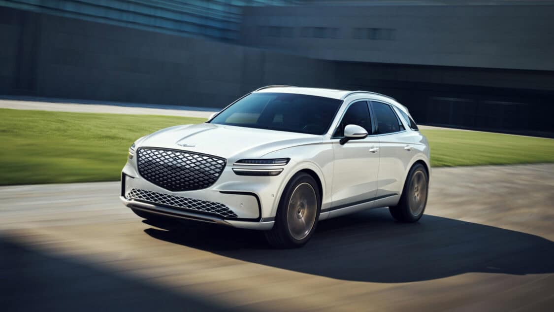 2026 Genesis Electrified GV70 Luxury EV SUV front profile