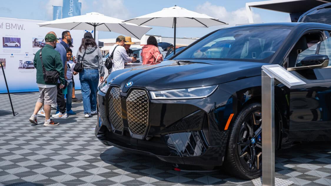 BMW iX all-electric SUV at Electrify Expo