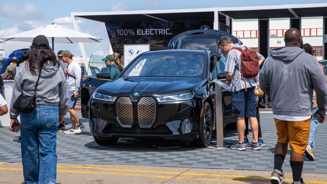 BMW iX electric SUV at Electrify Expo