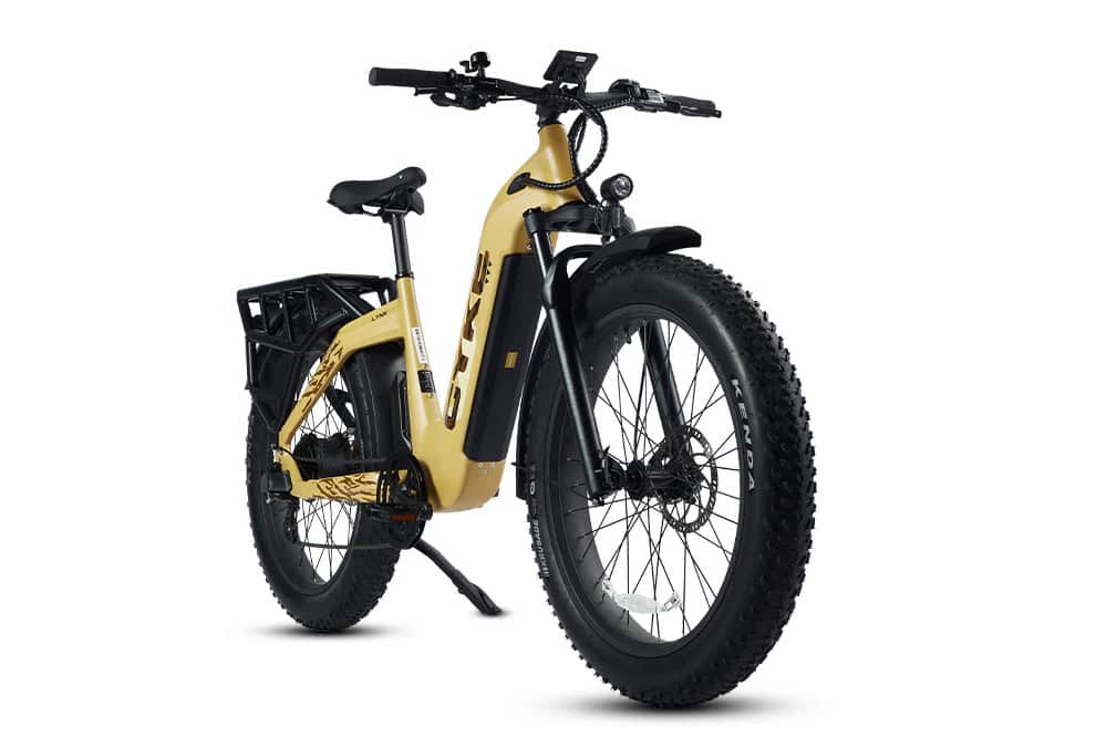 Cyke Lynx Commuter Electric Bike in Reed Yellow - side profile