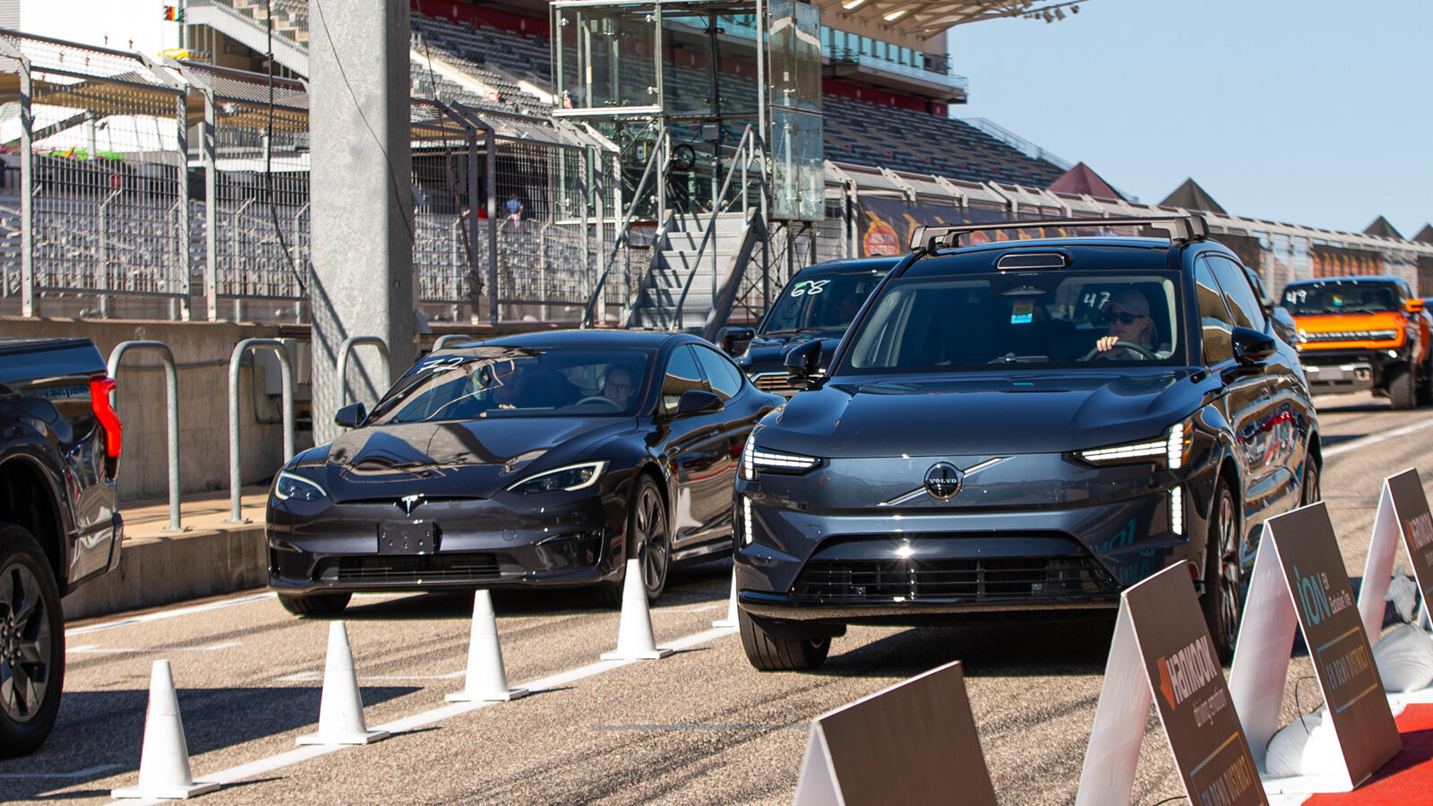 Electrify Exp Austin EV Test Track Experience - Tesla Model S, Volvo EX90, GMC Hummer EV