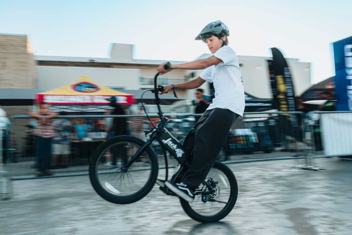 JackRabbit ebike tricks at Electrify Showoff