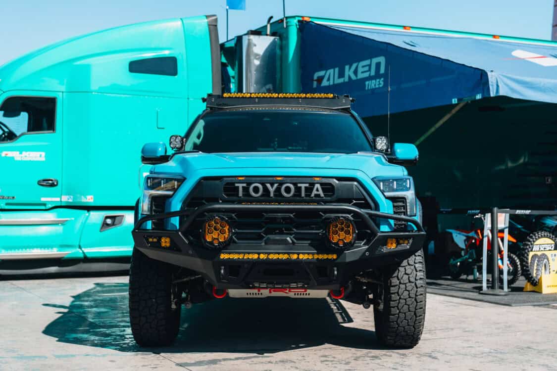 Electrify Outdoor Rec Austin - Toyota Tundra at Falken Tires booth