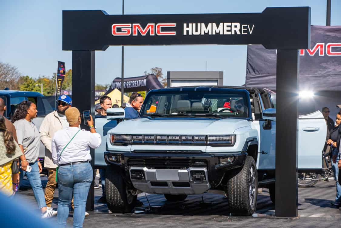 GMC Hummer EV Pickup SUV at Electrify Expo NY - November lease and finance deals