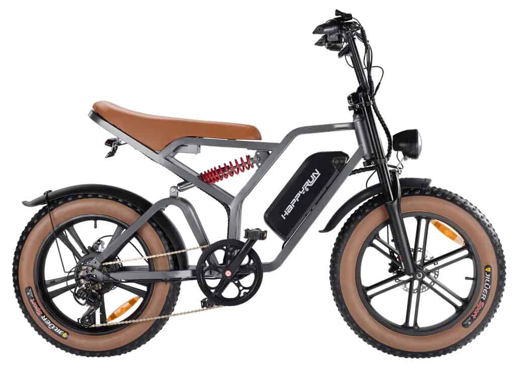 HappyRun Tank G60 750W Electric Bike Black Friday 2024 Sale - silver side