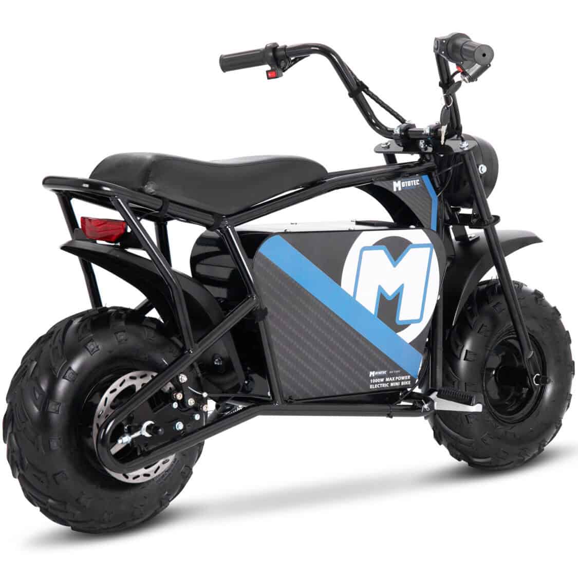 MotoTec 48v 1000w Electric Mini Bike Black for Kids