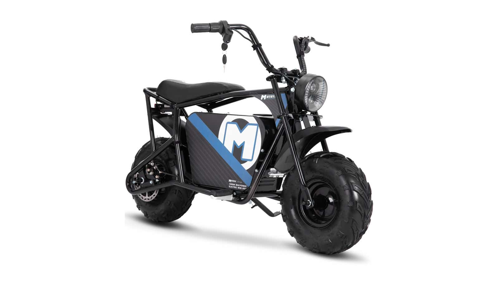 MotoTec 48v 1000w Electric Mini Bike Black for Kids