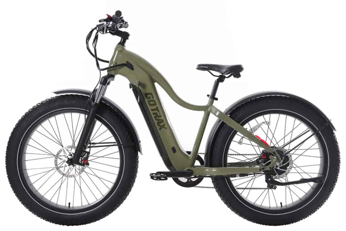 Tundra Fat Tire Electric Bike - Black Friday 2024 - olive green left