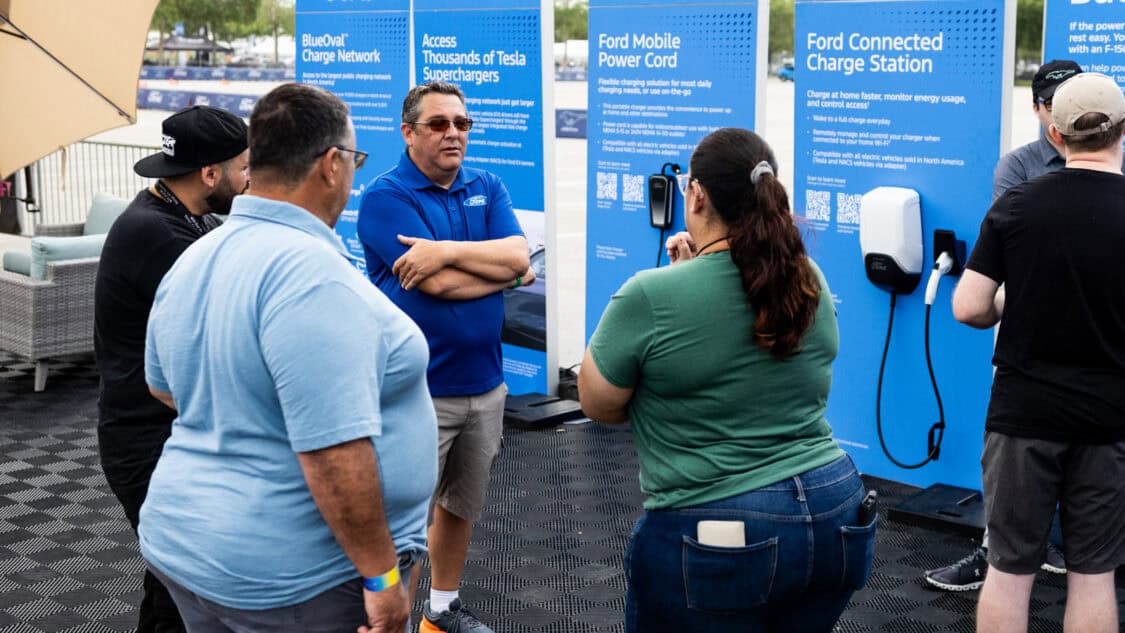 Ford Connected Home EV Charging Station Charger Solutions at Electrify Expo