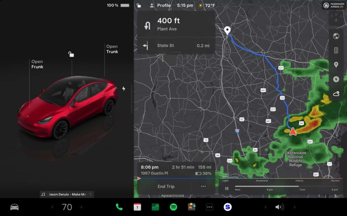 Tesla’s Holiday Update Brings Festive Flair and Tech Advancements - Precipitation Map & Weather at Destination