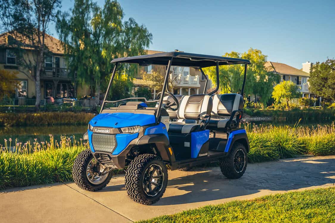 Kawasaki Debuts New NAV 4e EV electric golf cart