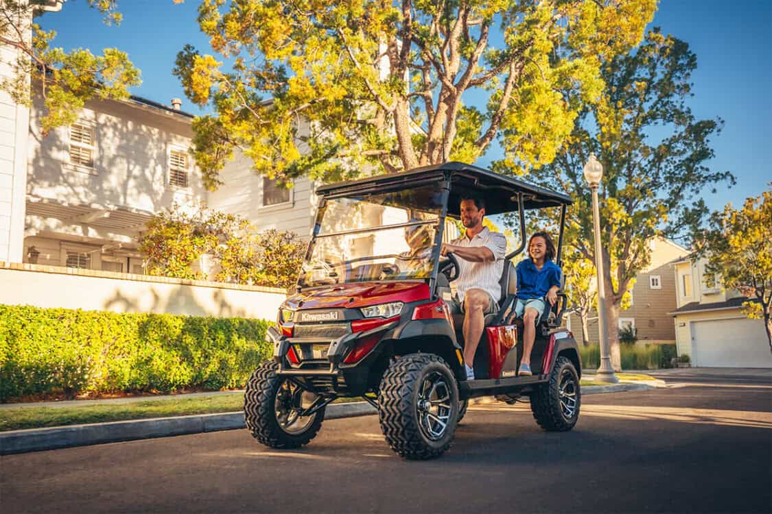 Kawasaki Debuts New NAV 4e EV electric golf cart