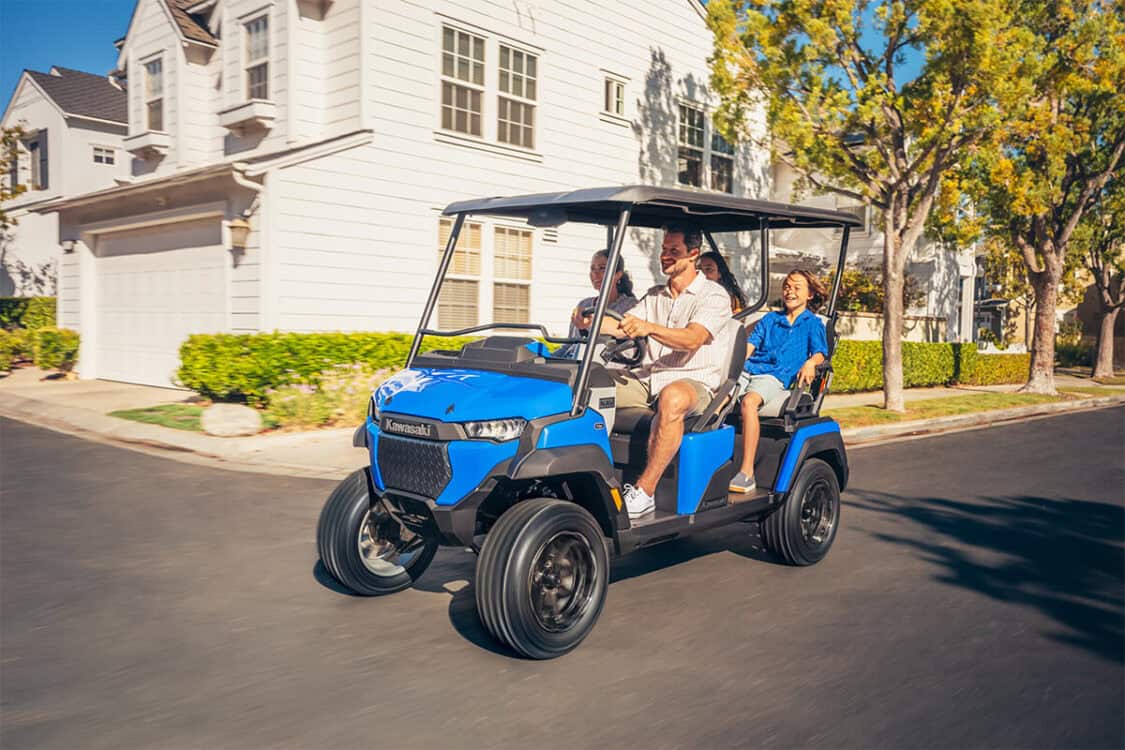 Kawasaki Debuts New NAV 4e EV electric golf cart