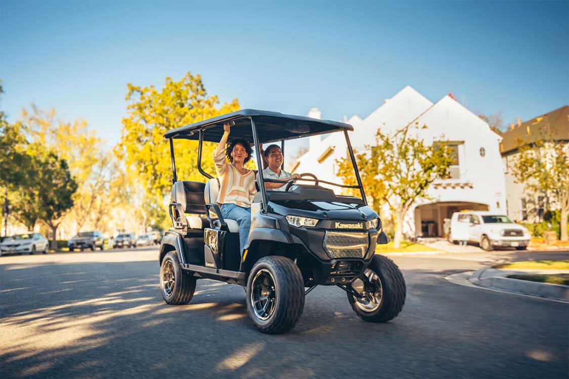 Kawasaki Debuts New NAV 4e LE EV electric golf cart