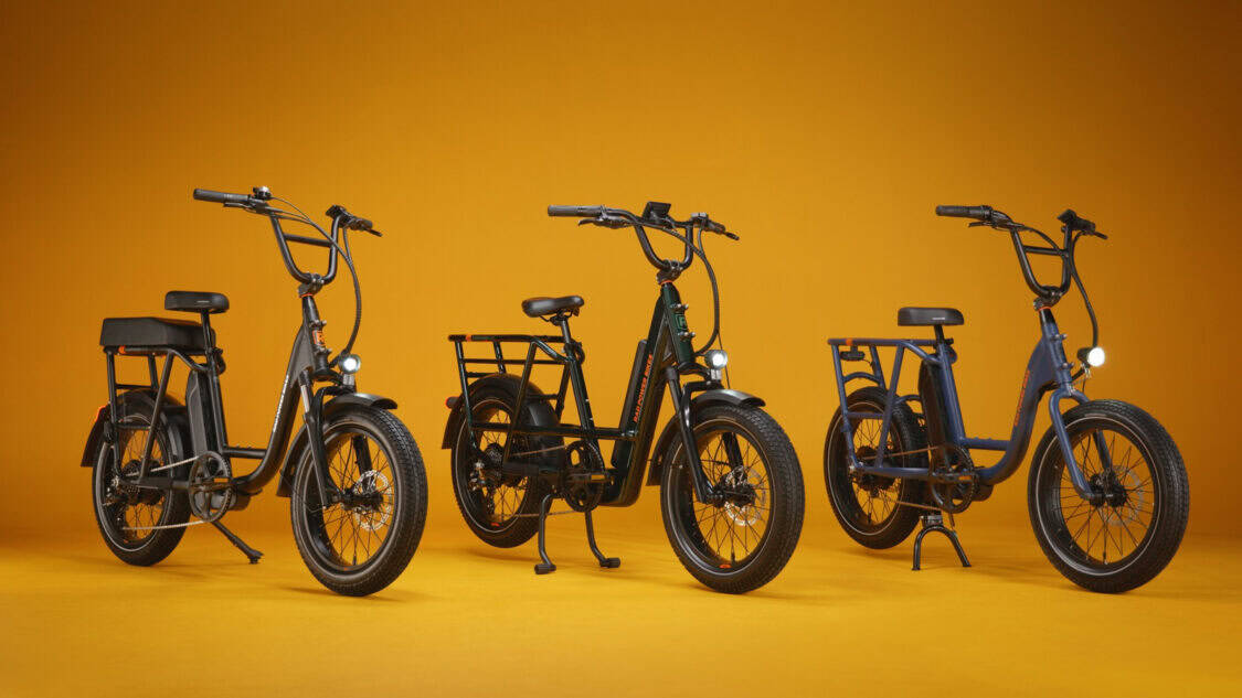 Rad Power Bikes RadRunner electric cargo bike lineup includes the all-new RadRunner, RadRunner Plus, and RadRunner Max.