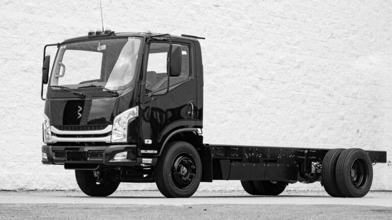 Bollinger B4 commercial electric Class 4 chassis cab truck