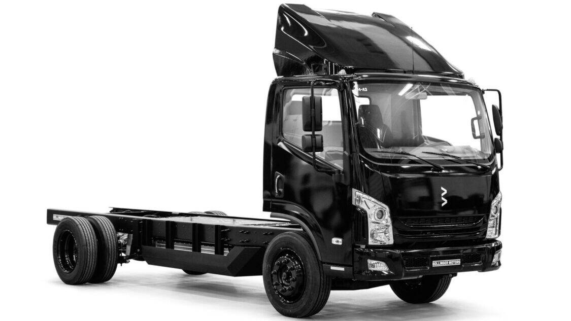 Bollinger B4 commercial electric Class 4 chassis cab truck