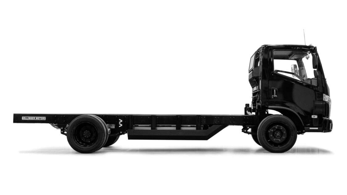 Bollinger B4 commercial electric Class 4 chassis cab truck