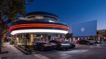 The Tesla Diner is now open in Hollywood, California