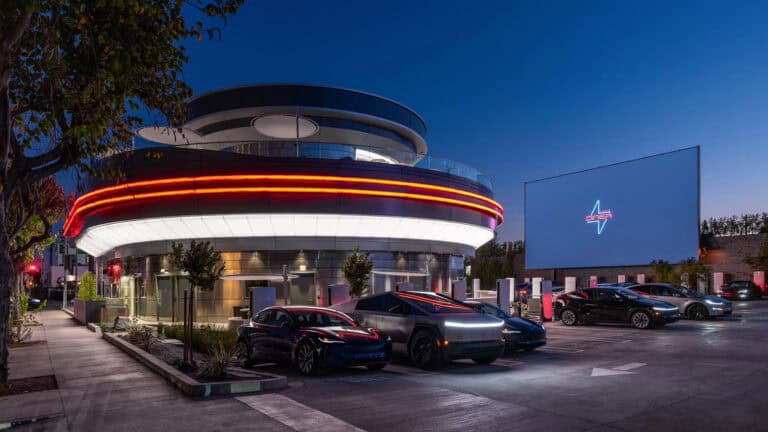 The Tesla Diner is now open in Hollywood, California