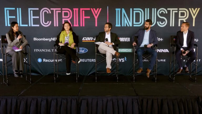 Electrify Expo Industry Day New York panel discussing public charging, fast charging growth, EV policy, and real-world challenges for drivers.