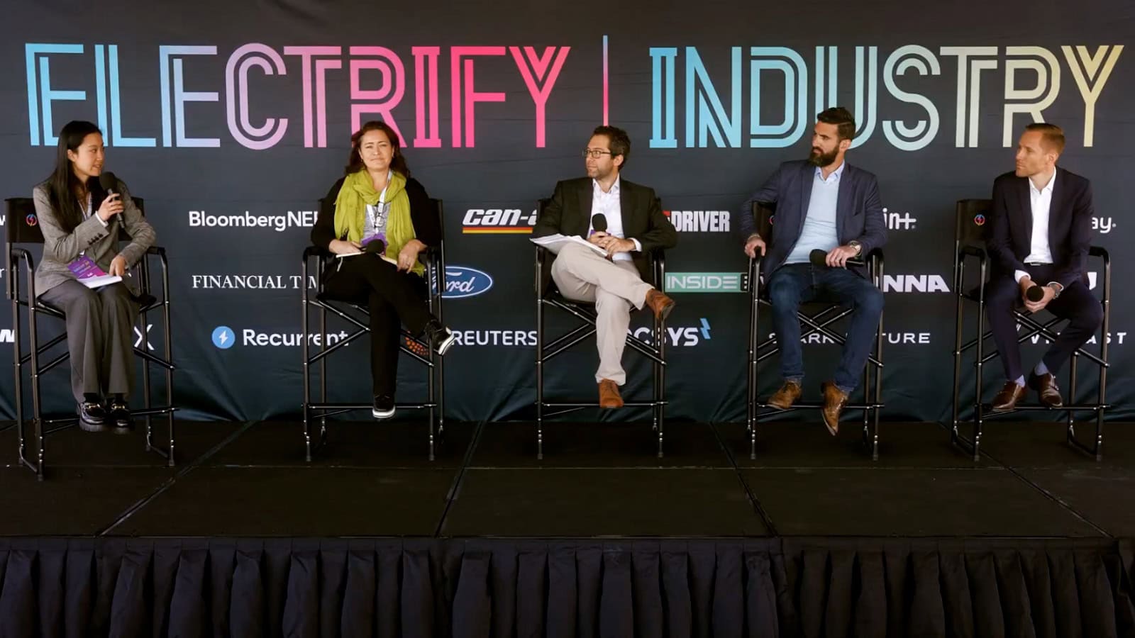 Electrify Expo Industry Day New York panel discussing public charging, fast charging growth, EV policy, and real-world challenges for drivers.