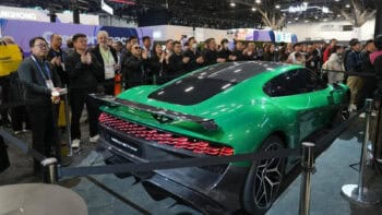 Nebula Next 01 Concept rear design displayed to crowd at CES 2026